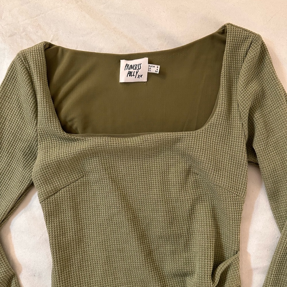 Princess Polly Olive Mini Dress - Picture 3 of 6